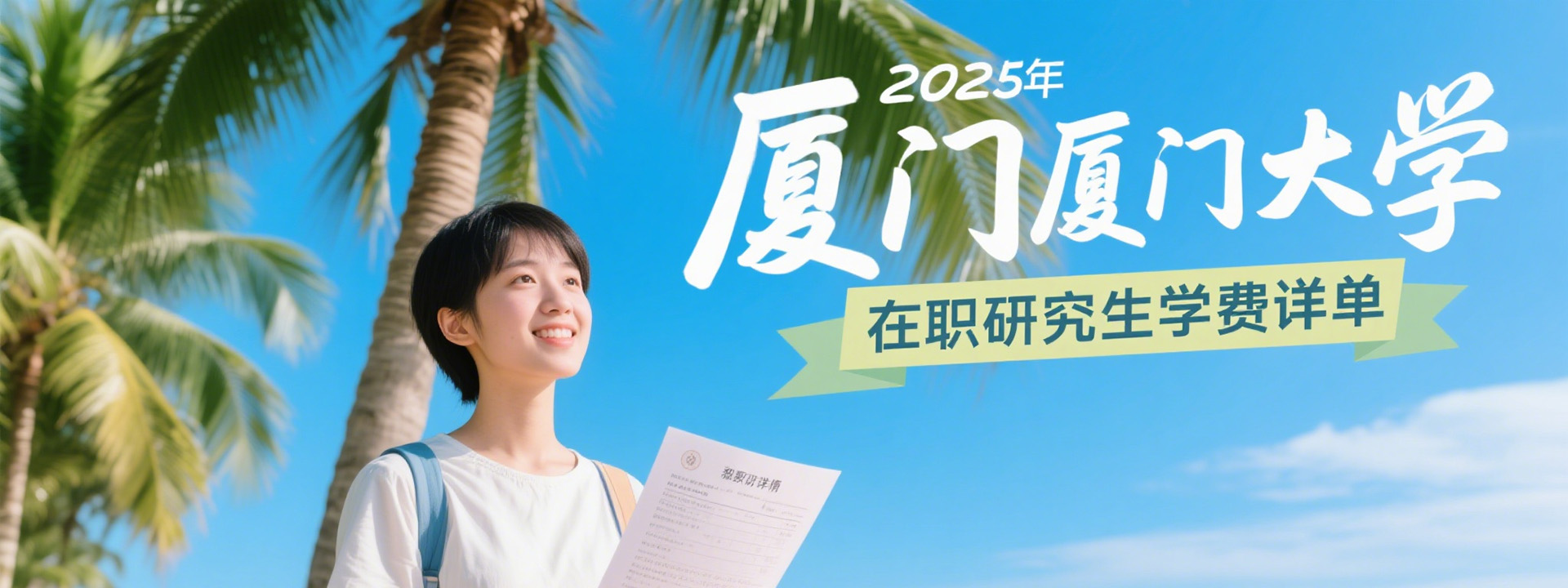 2025年厦门大学在职研究生学费详单