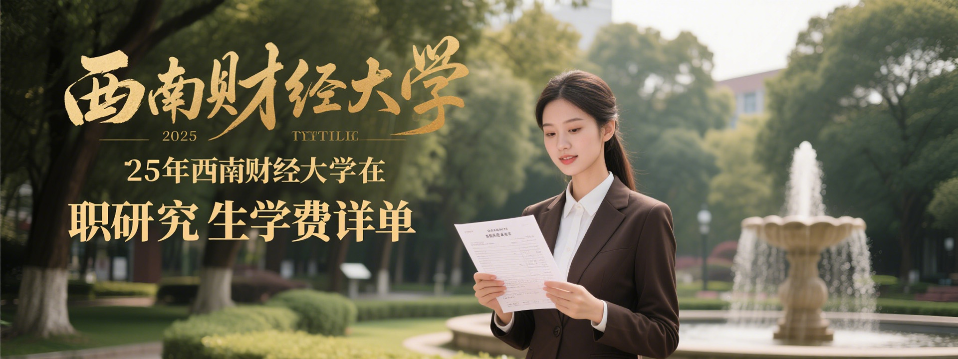 2025年西南财经大学在职研究生学费详单