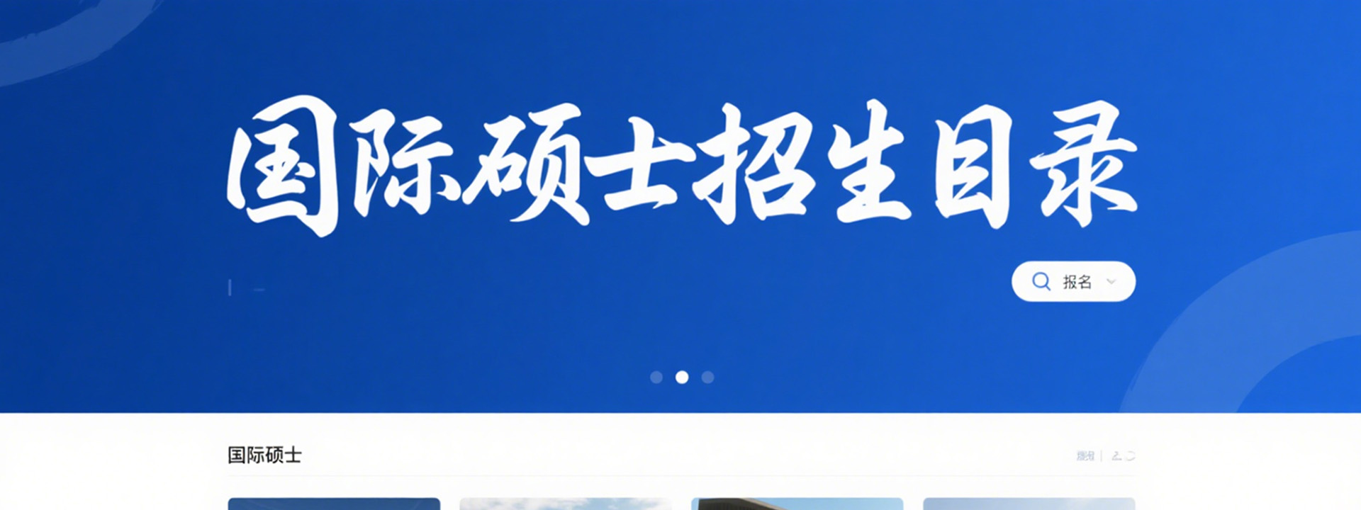 国际硕士招生目录
