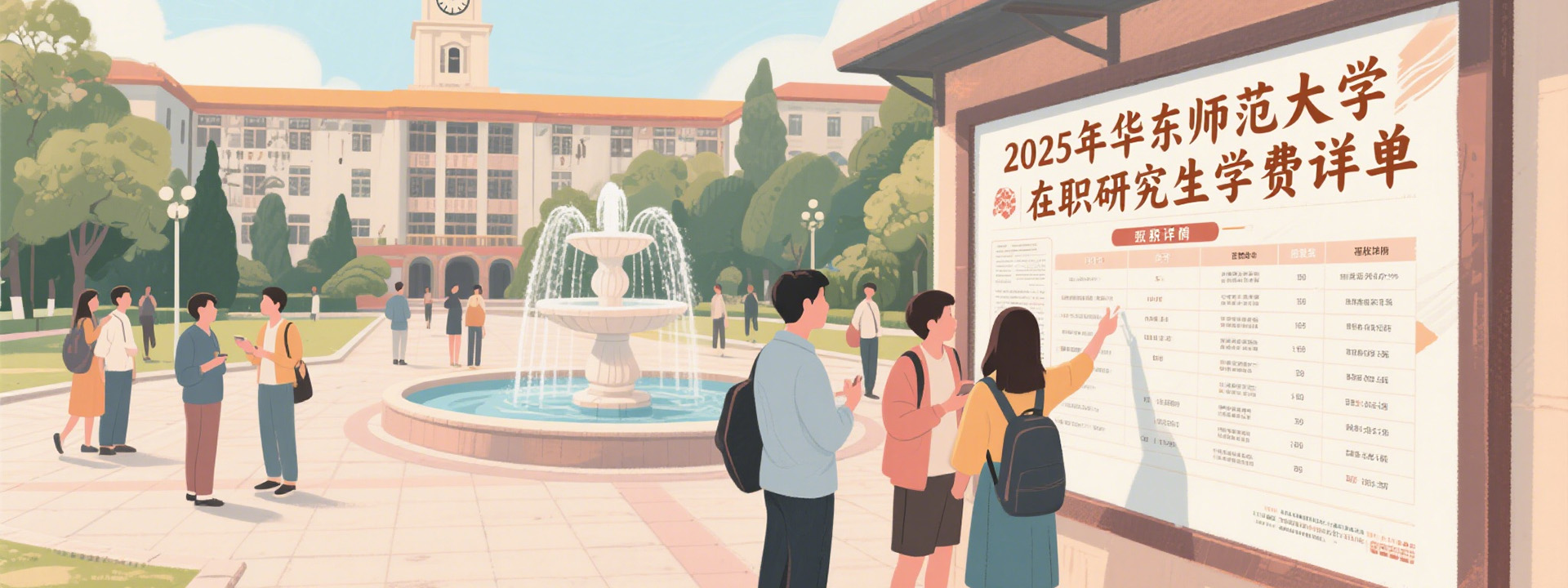 2025年华东师范大学在职研究生学费详单