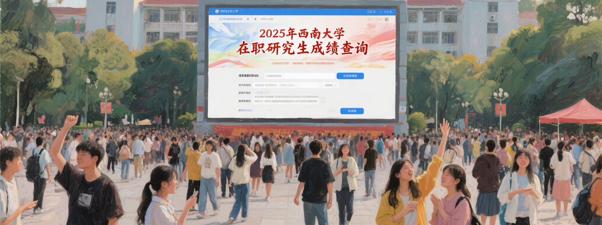 2025年西南大学在职研究生成绩查询