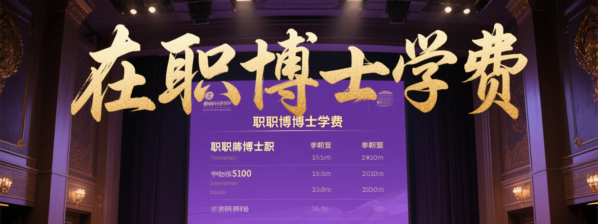 在职博士学费